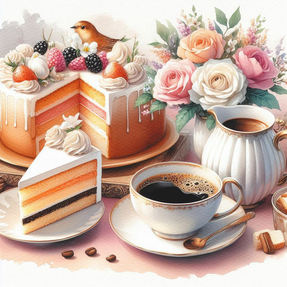 Diamond Painting - Full Round - afternoon tea (40*40CM)