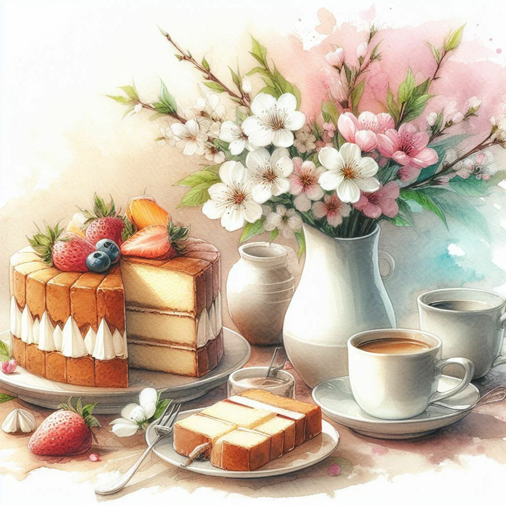 Diamond Painting - Full Round - afternoon tea (40*40CM)