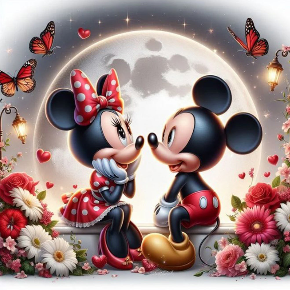 Diamond Painting - Full Round - disney mickey minnie (30*30CM)