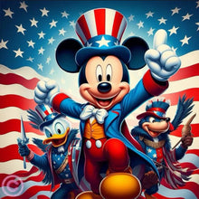 Load image into Gallery viewer, Diamond Painting - Full Round - disney mickey minnie (30*30CM)
