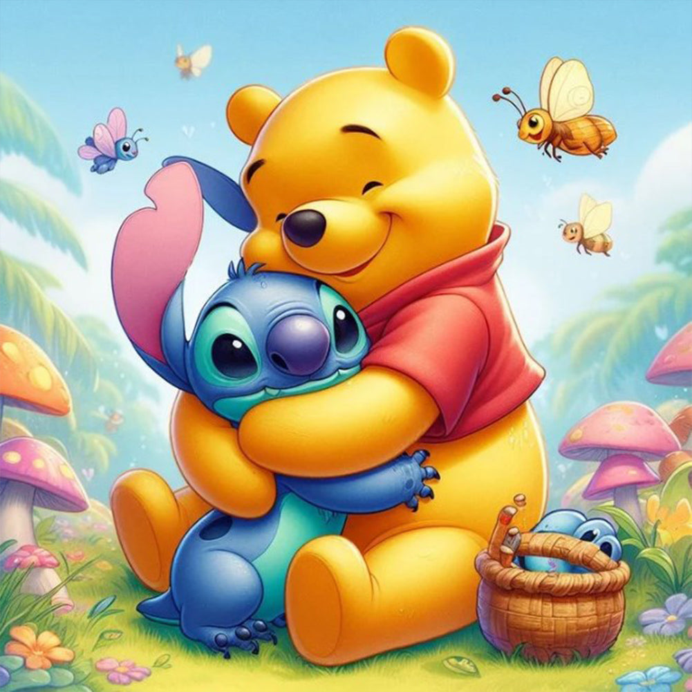 Diamond Painting - Full Round - Winnie the Pooh (30*30CM)