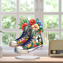 Load image into Gallery viewer, Special Shape Desktop Diamond Art Kits Crucifixion Faith Art for Adults Beginner
