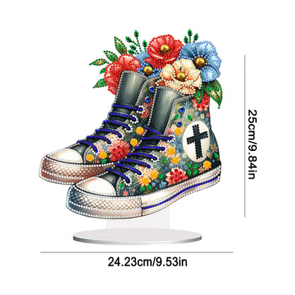 Special Shape Desktop Diamond Art Kits Crucifixion Faith Art for Adults Beginner