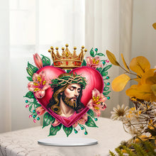 Load image into Gallery viewer, Special Shape Desktop Diamond Art Kits Crucifixion Faith Art for Adults Beginner
