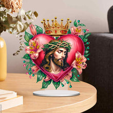 Load image into Gallery viewer, Special Shape Desktop Diamond Art Kits Crucifixion Faith Art for Adults Beginner
