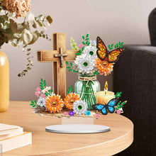 Load image into Gallery viewer, Special Shape Desktop Diamond Art Kits Crucifixion Faith Art for Adults Beginner
