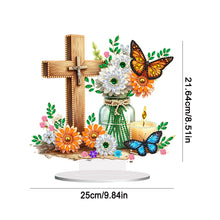 Load image into Gallery viewer, Special Shape Desktop Diamond Art Kits Crucifixion Faith Art for Adults Beginner
