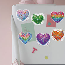 Load image into Gallery viewer, 6 Pcs Gemstone Owl Moon Diamond Painting Fridge Magnetic Stickers for DIY Crafts
