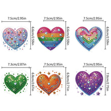 Load image into Gallery viewer, 6 Pcs Gemstone Owl Moon Diamond Painting Fridge Magnetic Stickers for DIY Crafts
