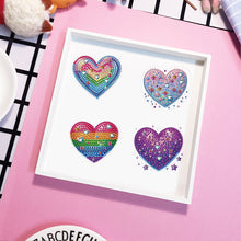 Load image into Gallery viewer, 6 Pcs Gemstone Owl Moon Diamond Painting Fridge Magnetic Stickers for DIY Crafts
