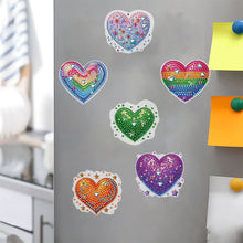Load image into Gallery viewer, 6 Pcs Gemstone Owl Moon Diamond Painting Fridge Magnetic Stickers for DIY Crafts
