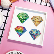 Load image into Gallery viewer, 6 Pcs Gemstone Owl Moon Diamond Painting Fridge Magnetic Stickers for DIY Crafts
