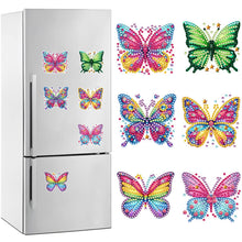 Load image into Gallery viewer, 6 Pcs Gemstone Owl Moon Diamond Painting Fridge Magnetic Stickers for DIY Crafts
