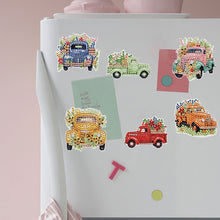 Load image into Gallery viewer, 6 Pcs Gemstone Owl Moon Diamond Painting Fridge Magnetic Stickers for DIY Crafts
