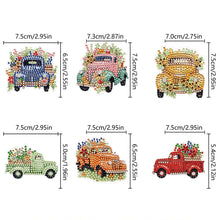 Load image into Gallery viewer, 6 Pcs Gemstone Owl Moon Diamond Painting Fridge Magnetic Stickers for DIY Crafts
