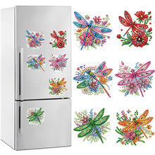 Load image into Gallery viewer, 6 Pcs Gemstone Owl Moon Diamond Painting Fridge Magnetic Stickers for DIY Crafts
