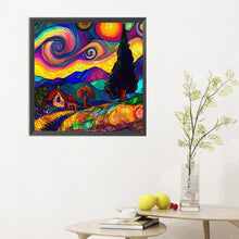 Load image into Gallery viewer, Diamond Painting - Full Round - Colorful abstract village (30*30CM)
