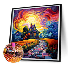 Load image into Gallery viewer, Diamond Painting - Full Round - Colorful abstract village (30*30CM)
