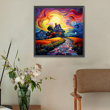 Load image into Gallery viewer, Diamond Painting - Full Round - Colorful abstract village (30*30CM)
