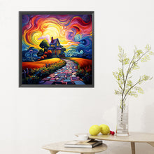 Load image into Gallery viewer, Diamond Painting - Full Round - Colorful abstract village (30*30CM)
