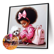 Load image into Gallery viewer, Diamond Painting - Full Round - black girl (30*30CM)
