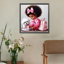 Load image into Gallery viewer, Diamond Painting - Full Round - black girl (30*30CM)
