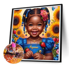 Load image into Gallery viewer, Diamond Painting - Full Round - black girl (30*30CM)
