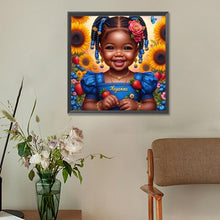 Load image into Gallery viewer, Diamond Painting - Full Round - black girl (30*30CM)
