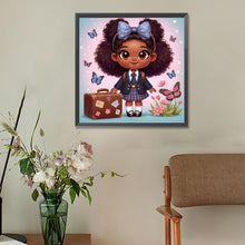 Load image into Gallery viewer, Diamond Painting - Full Round - black girl (30*30CM)
