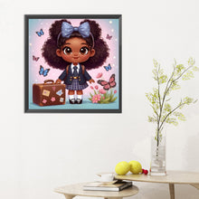 Load image into Gallery viewer, Diamond Painting - Full Round - black girl (30*30CM)
