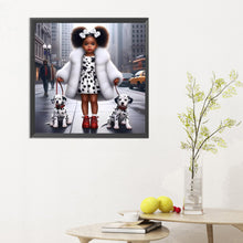 Load image into Gallery viewer, Diamond Painting - Full Round - black girl (30*30CM)
