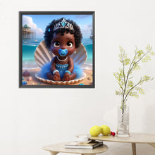 Load image into Gallery viewer, Diamond Painting - Full Round - black girl (30*30CM)
