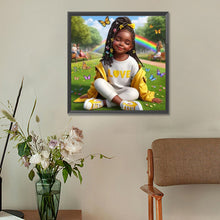 Load image into Gallery viewer, Diamond Painting - Full Round - black girl (30*30CM)
