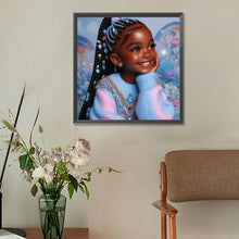 Load image into Gallery viewer, Diamond Painting - Full Round - black girl (30*30CM)
