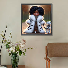 Load image into Gallery viewer, Diamond Painting - Full Round - black girl (30*30CM)
