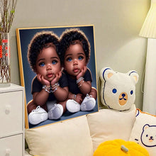 Load image into Gallery viewer, Diamond Painting - Full Round - black kid (40*40CM)
