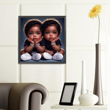 Load image into Gallery viewer, Diamond Painting - Full Round - black kid (40*40CM)
