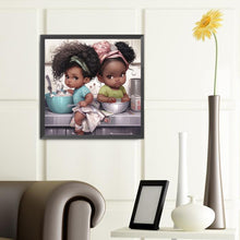 Load image into Gallery viewer, Diamond Painting - Full Round - black kid (40*40CM)
