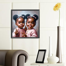 Load image into Gallery viewer, Diamond Painting - Full Round - black kid (40*40CM)

