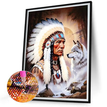 Load image into Gallery viewer, Diamond Painting - Full Round - indians (30*40CM)

