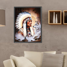 Load image into Gallery viewer, Diamond Painting - Full Round - indians (30*40CM)
