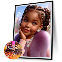 Load image into Gallery viewer, Diamond Painting - Full Round - black girl (30*40CM)
