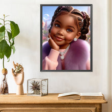 Load image into Gallery viewer, Diamond Painting - Full Round - black girl (30*40CM)
