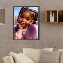 Load image into Gallery viewer, Diamond Painting - Full Round - black girl (30*40CM)
