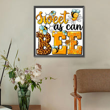 Load image into Gallery viewer, Diamond Painting - Full Round - bee text (30*30CM)
