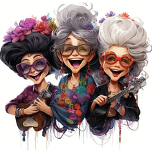 Load image into Gallery viewer, Diamond Painting - Full Round - happy woman (40*40CM)
