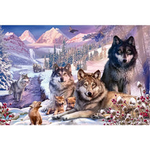 Load image into Gallery viewer, Diamond Painting - Full Round - wolf pack (60*40CM)
