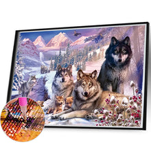 Load image into Gallery viewer, Diamond Painting - Full Round - wolf pack (60*40CM)
