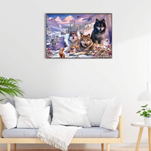 Load image into Gallery viewer, Diamond Painting - Full Round - wolf pack (60*40CM)
