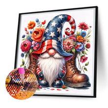 Load image into Gallery viewer, Diamond Painting - Full Round - american flag gnome (30*30CM)

